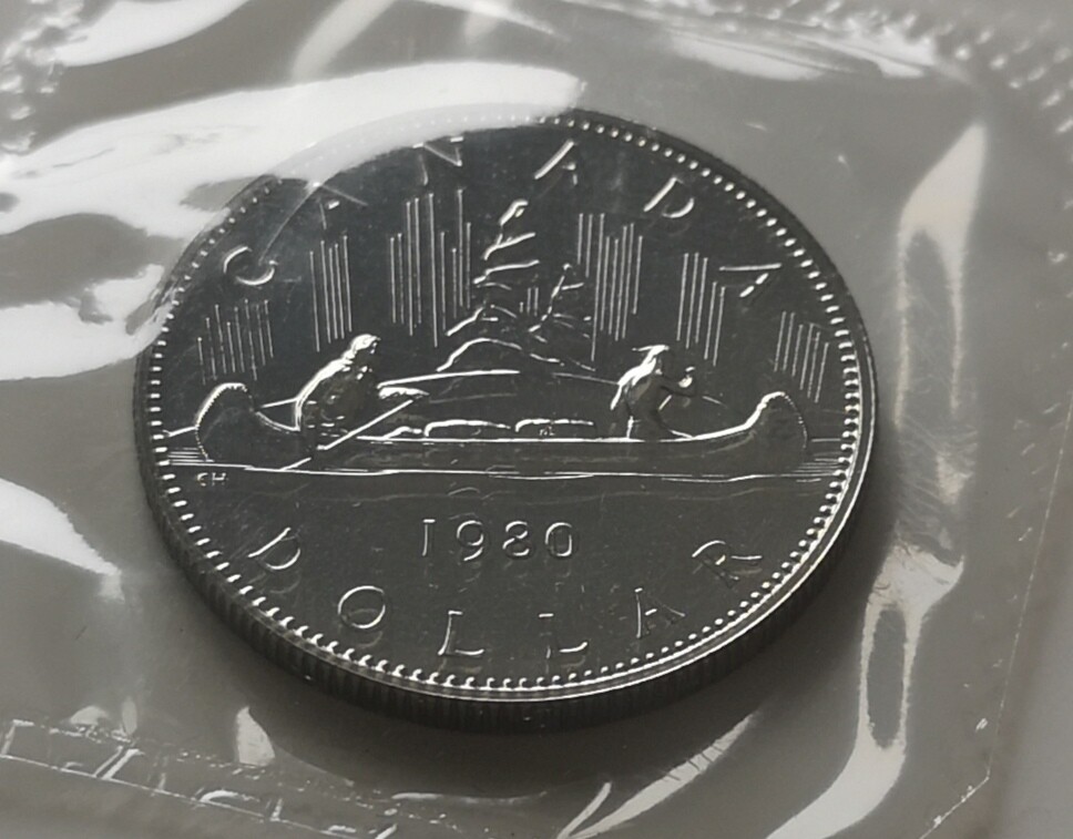 *** CANADA  1980  VOYAGEUR   NICKEL  DOLLAR  *** PROOF  LIKE  MINT  SEALED  ***