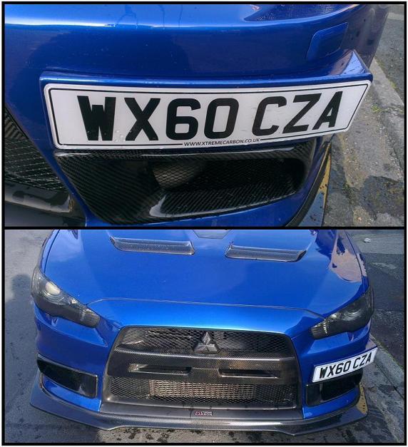 Shorter length Number Plate Holder Bracket FOR Mitsubishi Evolution Evo 10 EVO X