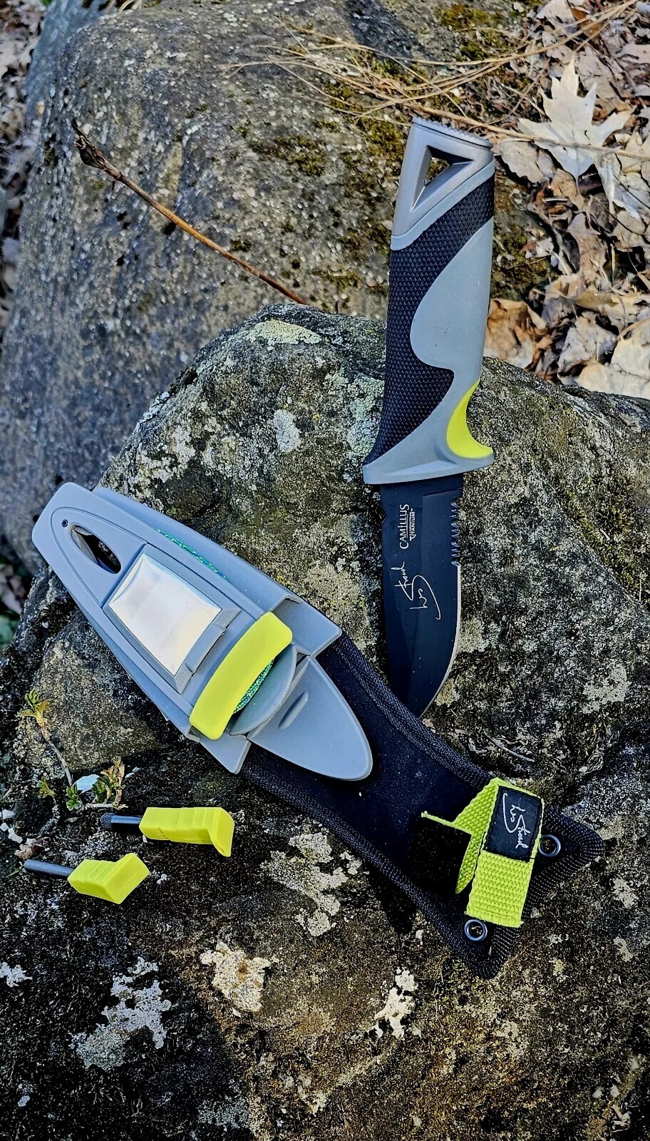 Camillus, Les Stroud S.K. Mountain Ultimate, Titanium Survival Fixed Blade Knife
