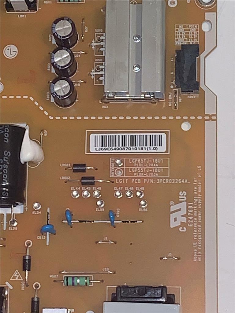 LG EAY64908701 Power Supply for 65UK6200PUA 65UK6200