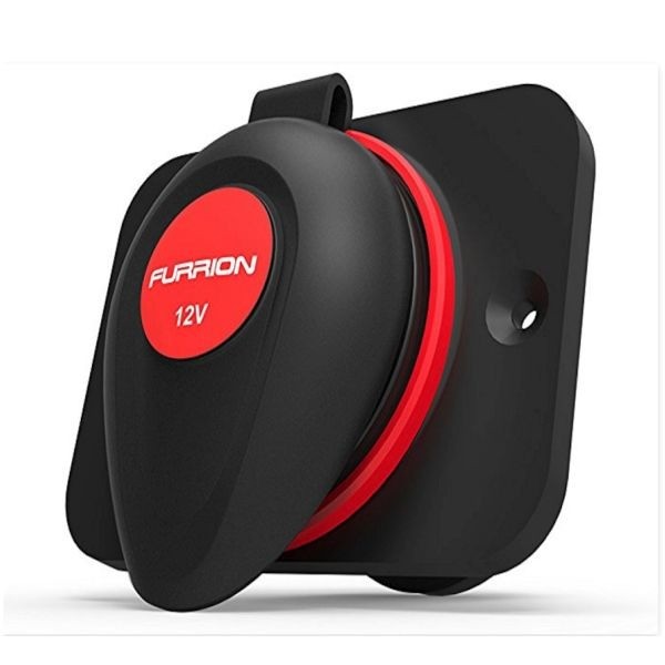 Furrion Boat Dual USB Panel F12SB-AM | 12V Black Red w/ Cover