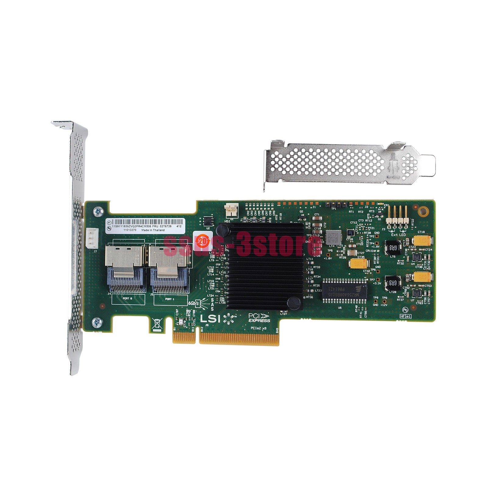 For Lenovo 03T6739 LSI 9240-8i 6Gbps SAS HBA P20 IT Mode ZFS FreeNAS unRAID