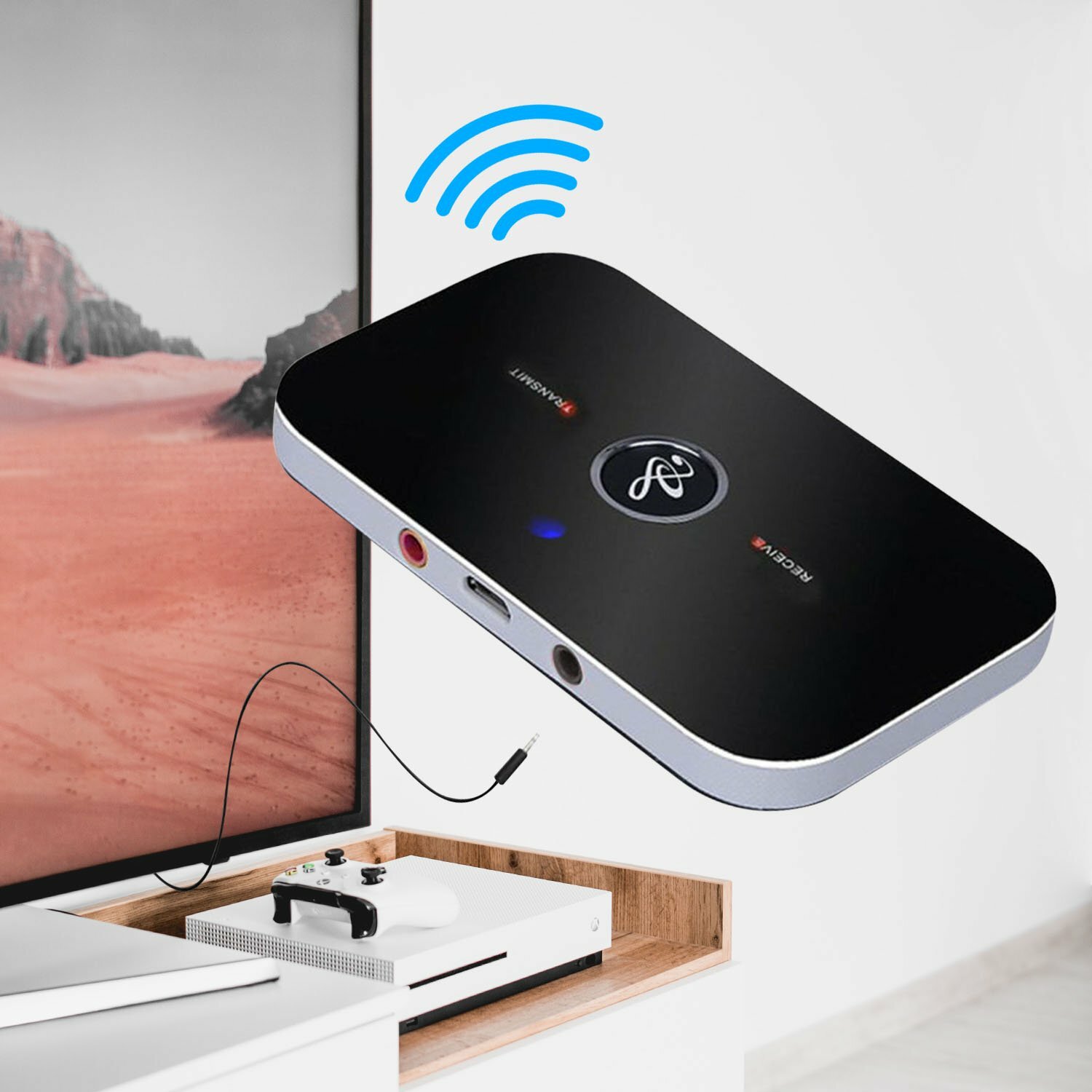 Bluetooth Transmitter & Receiver Wireless Adapter For Home stereos/speakers.