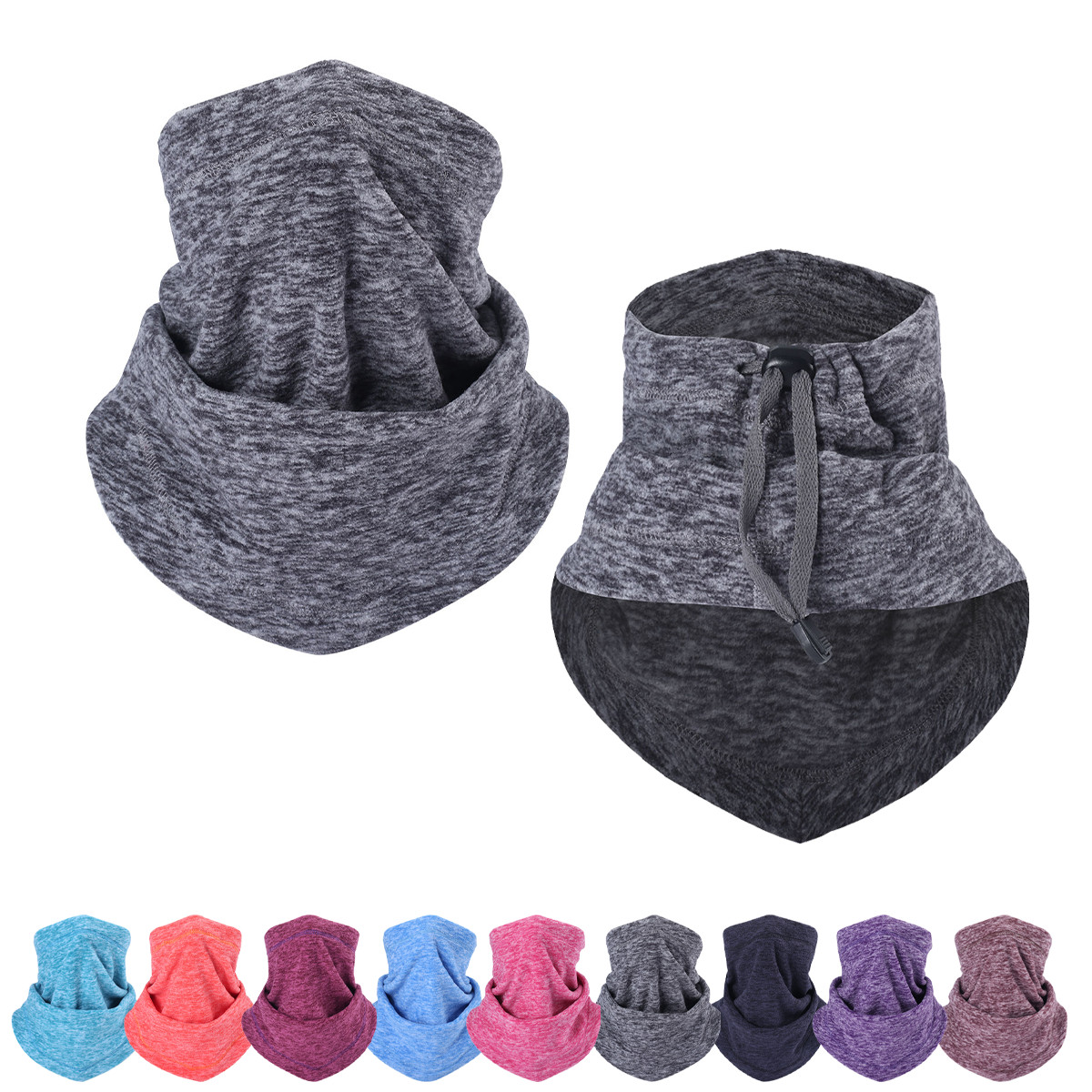Winter Neck Warmer Fleece Neck Gaiter Warm Face Cover Cold Weather Ski Face Mask