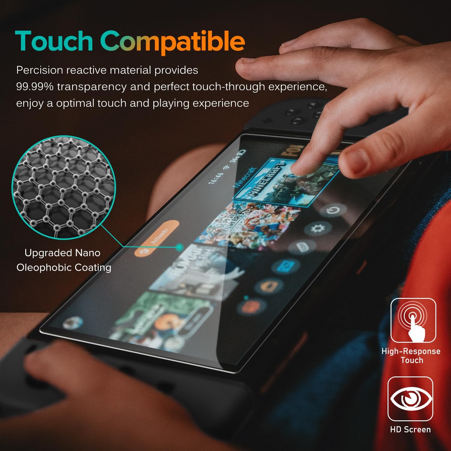 ivoler 3-Pack Screen Protector Tempered Glass Compatible 7.9'', Transparent