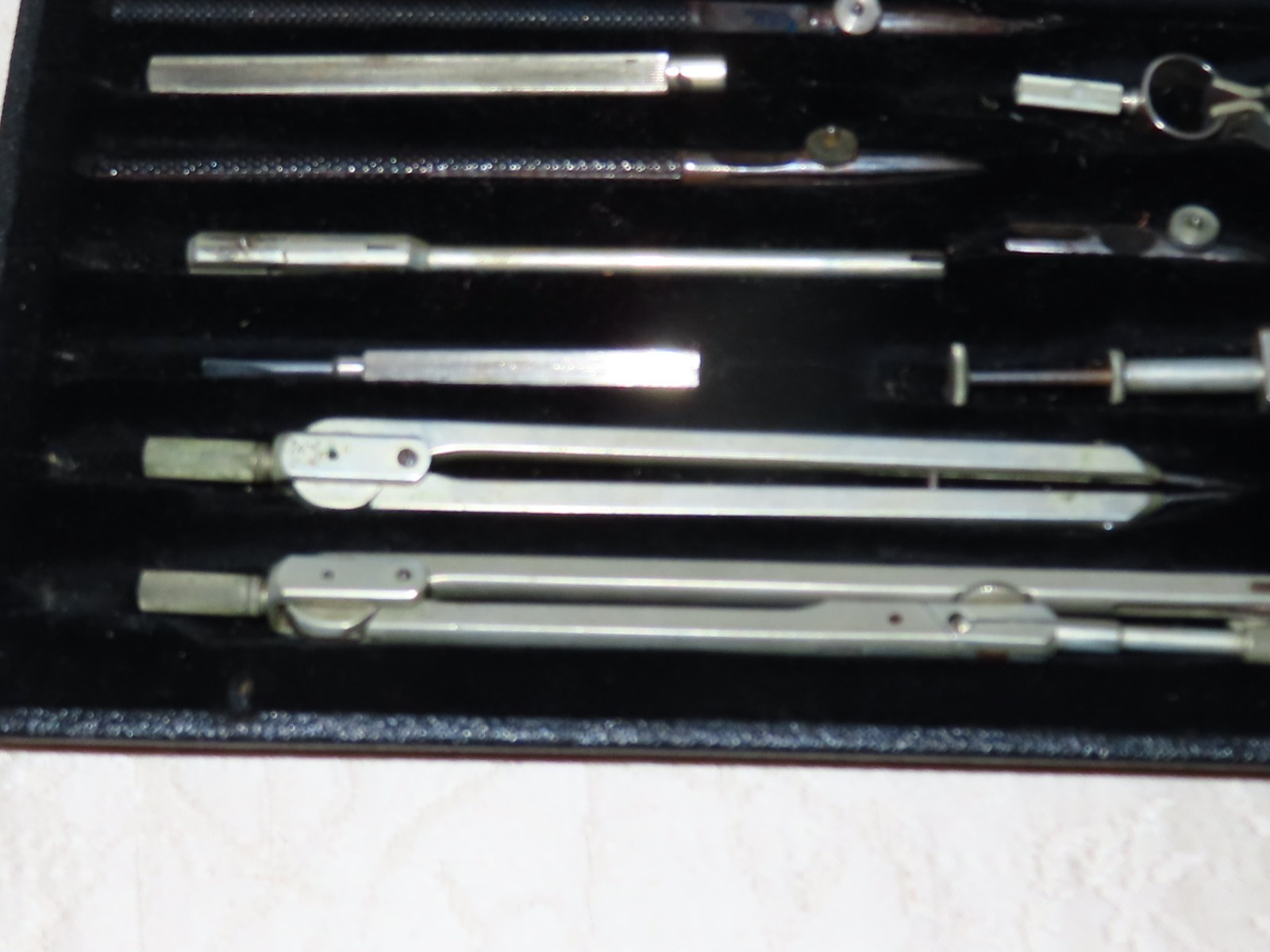 Vintage Compass Set With Case By Haff Präzision Pfronten