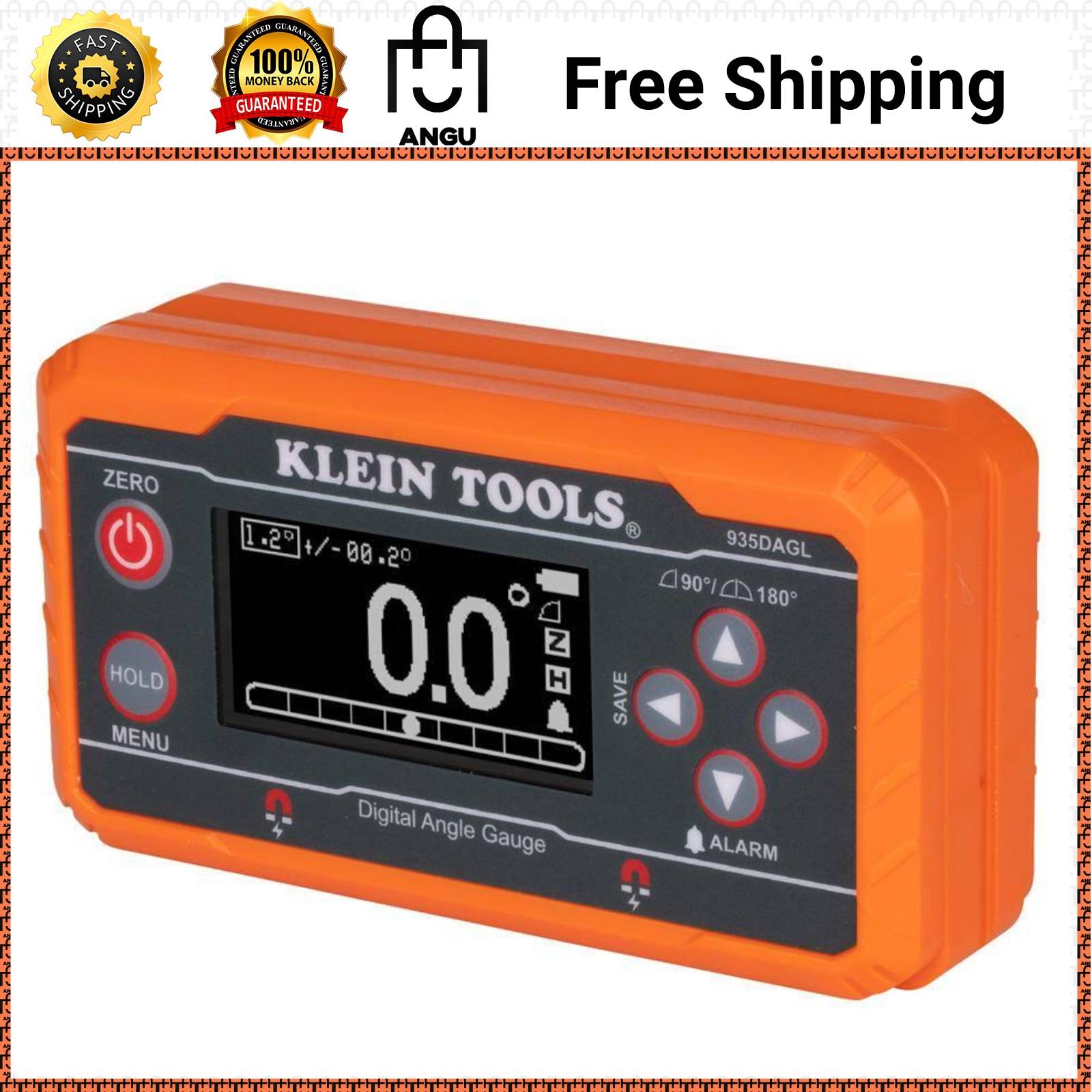 Klein Tools 935DAGL Digital Level – Programmable Angles, Magnetic Base