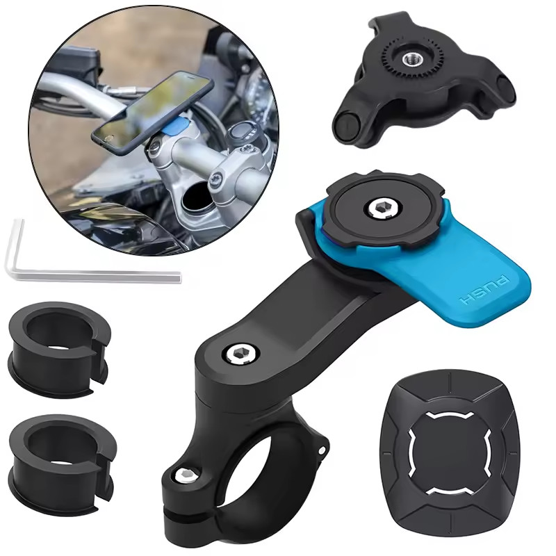 QUAD-LOCK 360° Rotatable Bike & Motorcycle Phone Holder Stand Secure Mount Brack