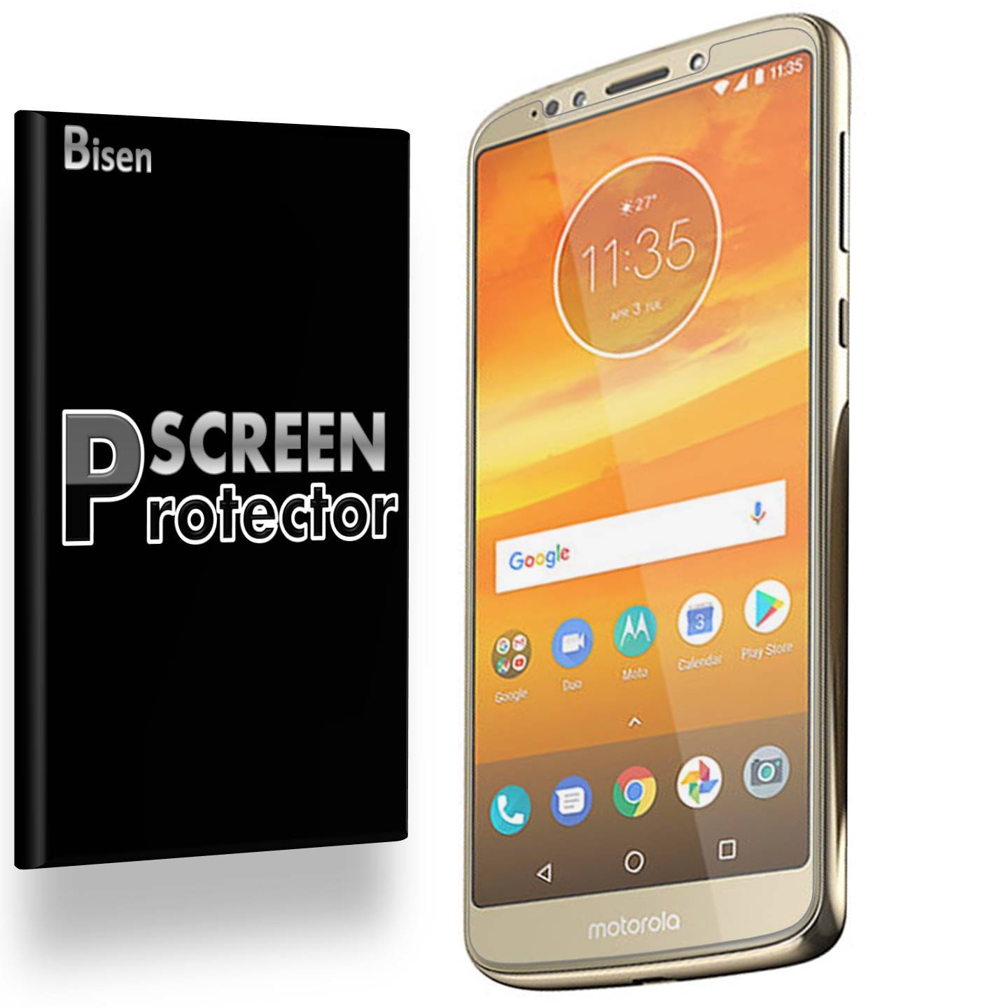 [4-PACK BISEN] Anti-Glare Matte Screen Protector For Motorola Moto E5 Cruise