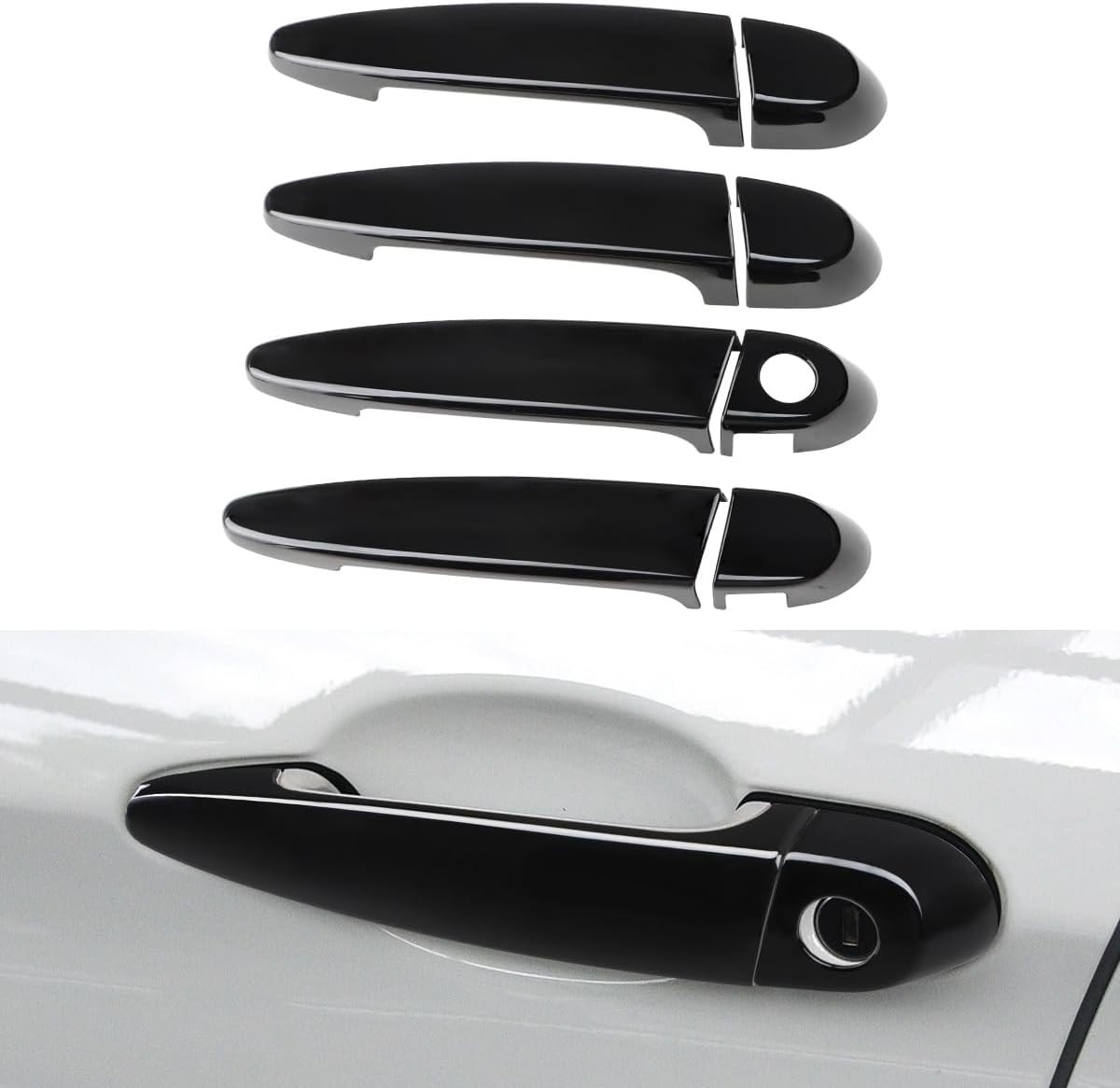 Exterior Door Handle Cover Compatible for BMW 118i 120i 320i 323i 328i 335i 435i