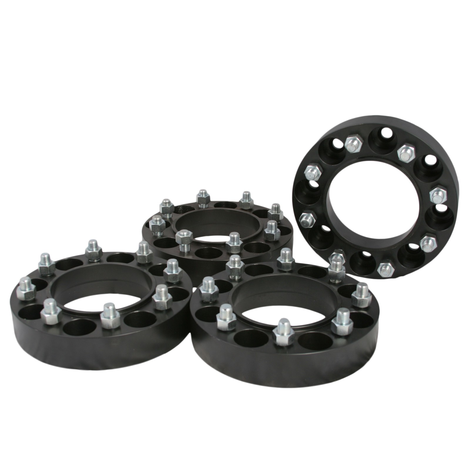 4pc Full Set 2" Skid Steer Wheel Spacers 9/16" Studs | for 8 Lug Bobcat Case CAT