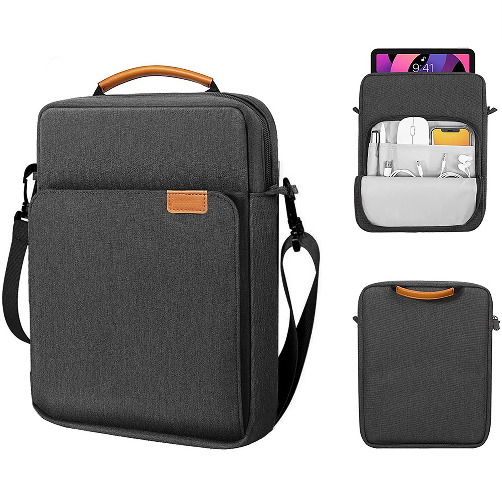 9-11" Tablet Sleeve Case Briefcase Shoulder Bag for Galaxy Tab A9+/A9 Plus,