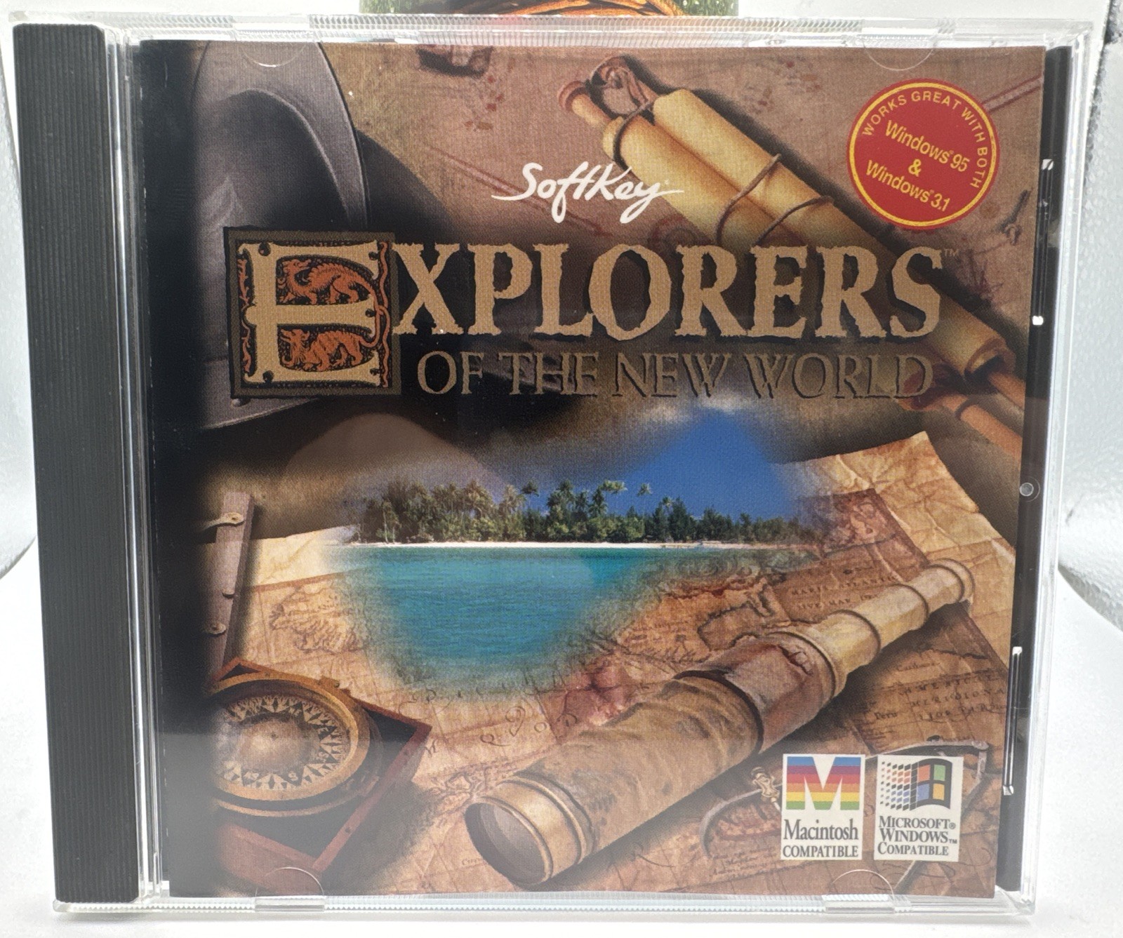 Explorers of the New World SoftKey 2001 PC CD-ROM  Vintage Educational History