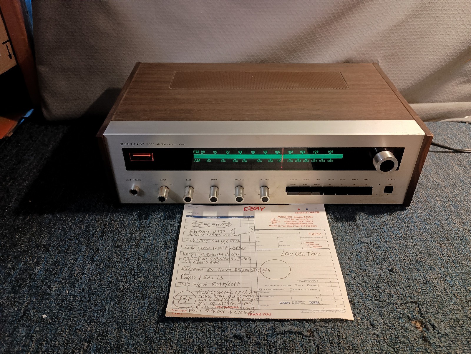 HH SCOTT R33S AM/FM Stereo Receiver (Pro Serviced)