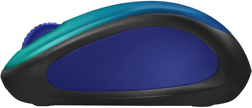 Logitech M317 Wireless Mouse 1K DPI Optical Tracking USB Receiver Aurora Blue