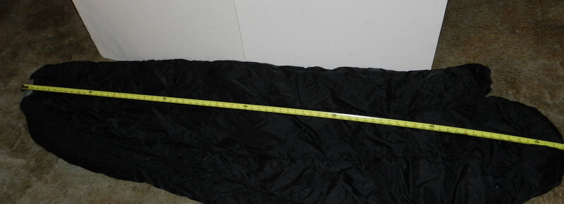 TENNIER Modular Sleeping Bag Intermediate Cold Black Zip Drawstring Mummy