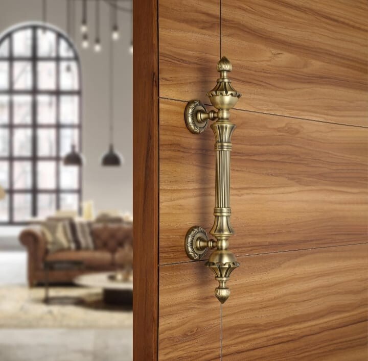MAIN DOOR HANDLE / BRASS ZINC ALLOY ANTIQUE FINSH FOR ENTRANCE DOOR
