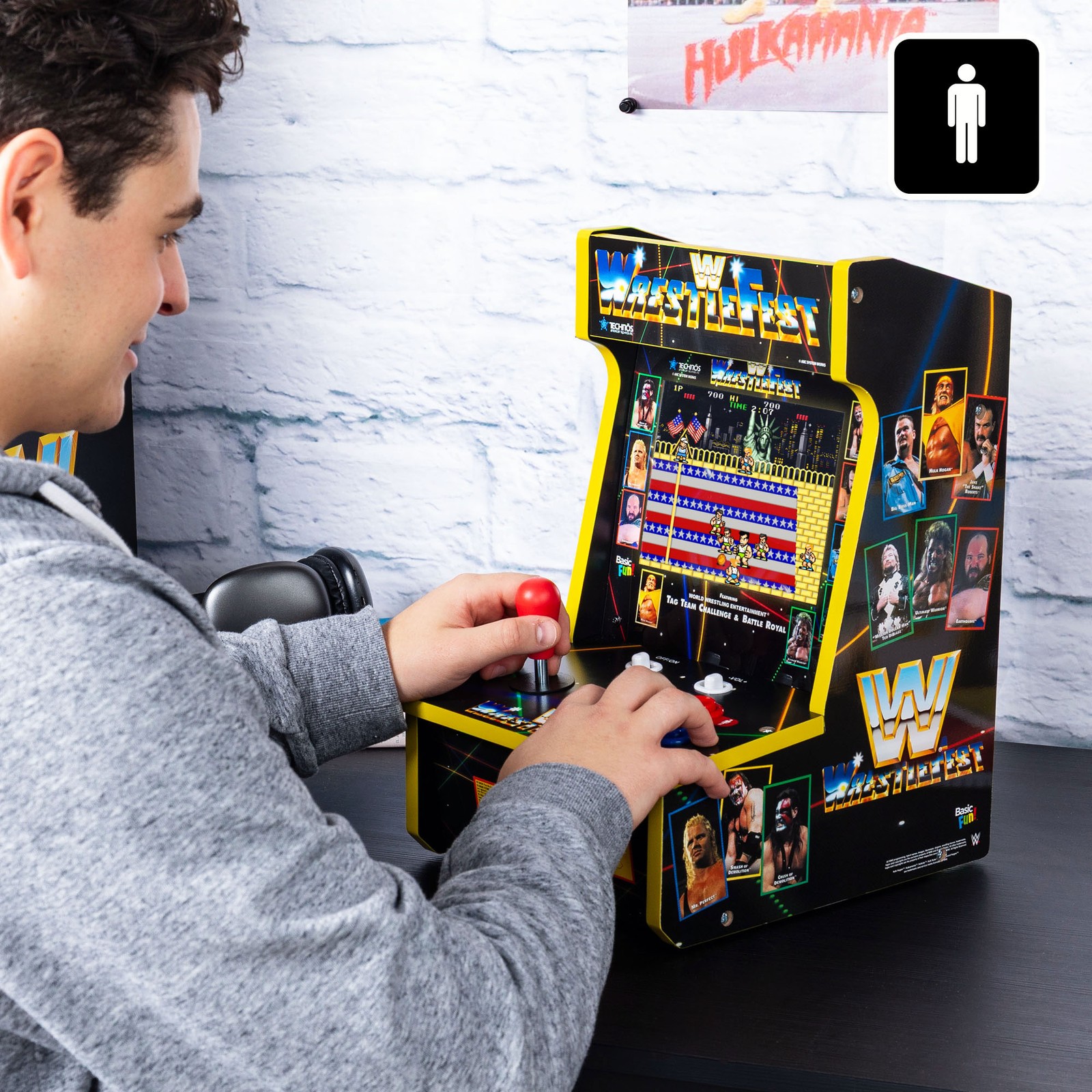 Arcade Classics WWE Counter Series Game with 8" Liquid Crystal Screen & 4 Games