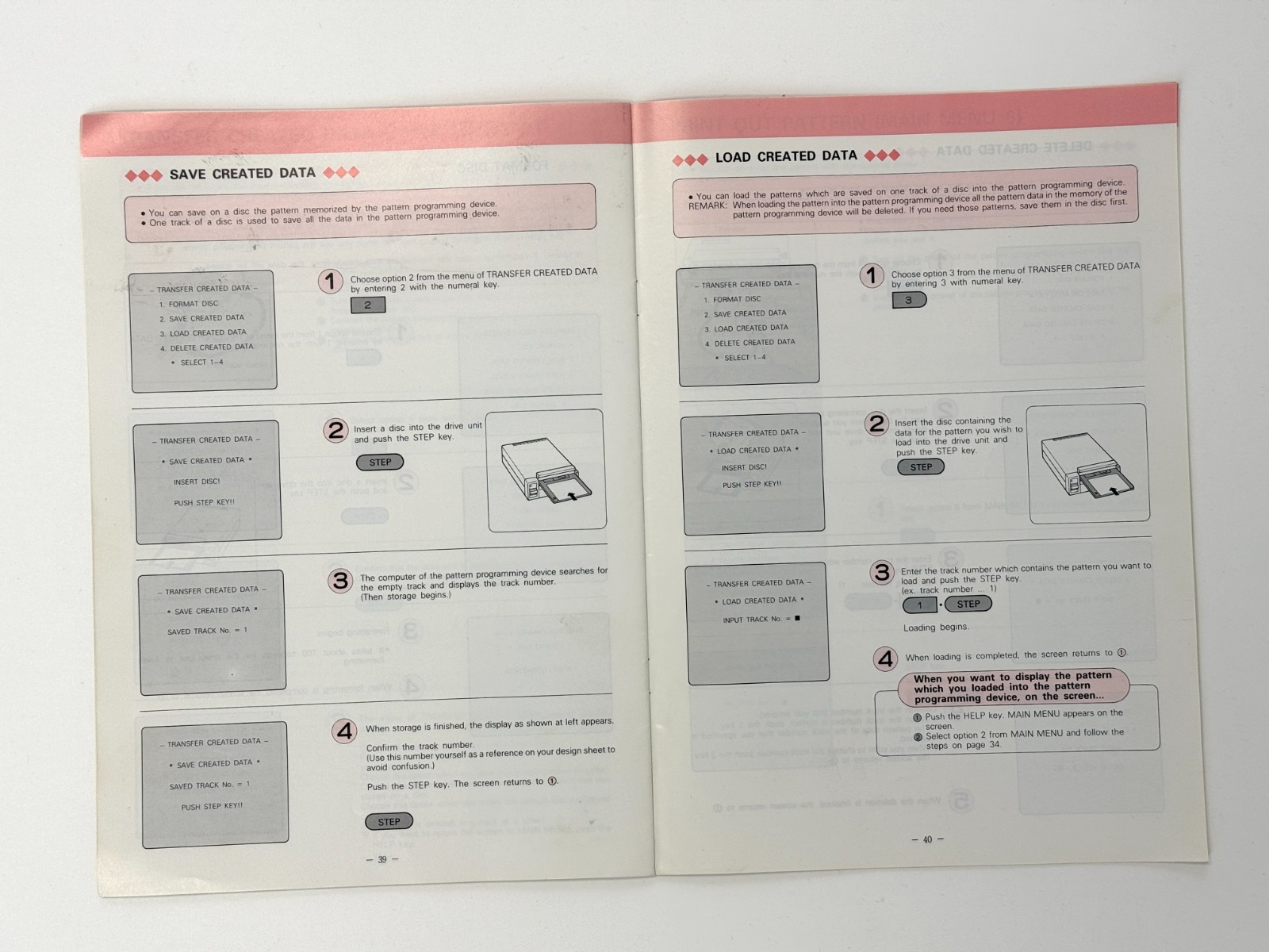 KNITKING Brother Instruction Book for Pattern Programming Device PPD-100, manual