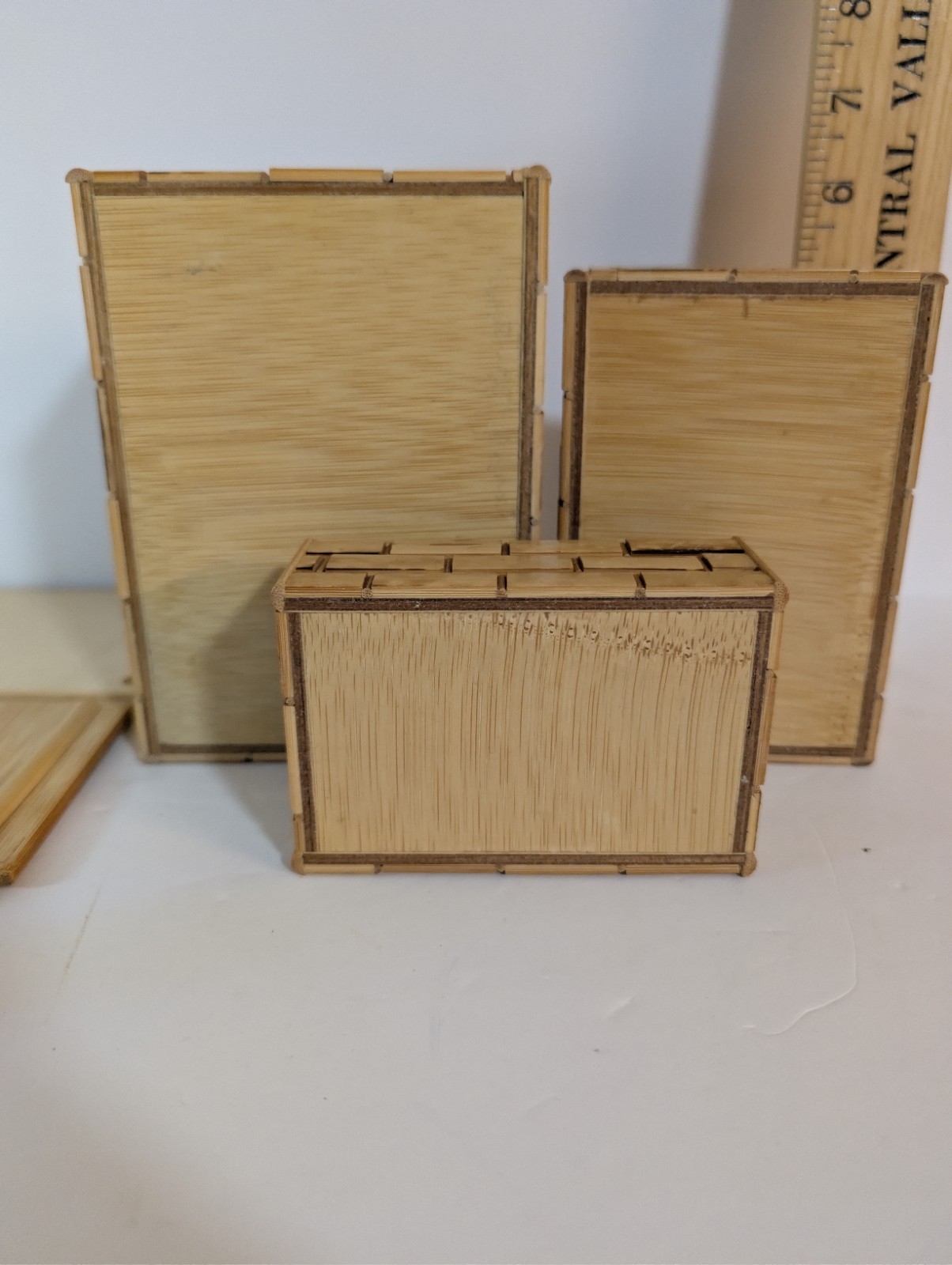Vintage Bamboo Nesting Boxes