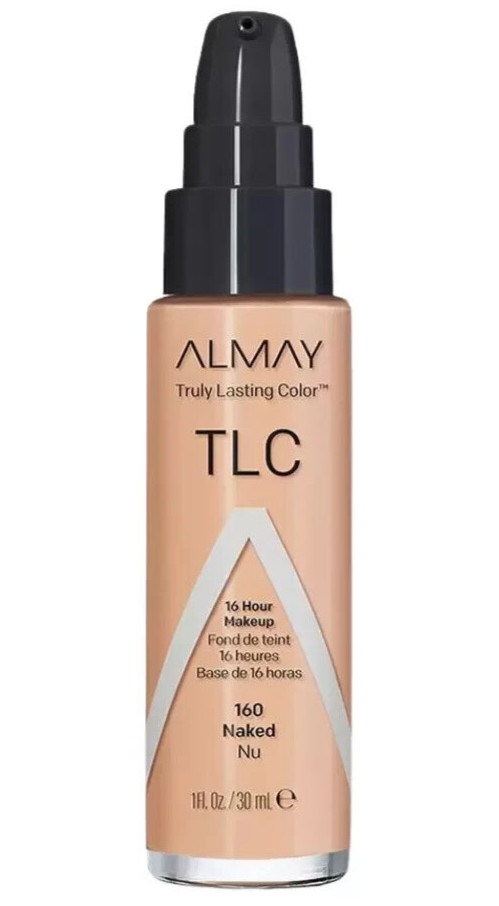NEW Almay Truly Lasting Color TLC 16 Hour Foundation 160 Naked 1oz