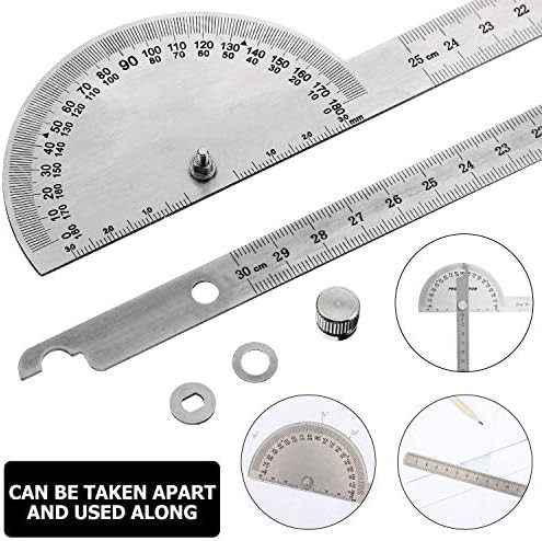 Angle Protractor Angle Finder Ruler Two Arm Stainless Steel Protractor Woodworki