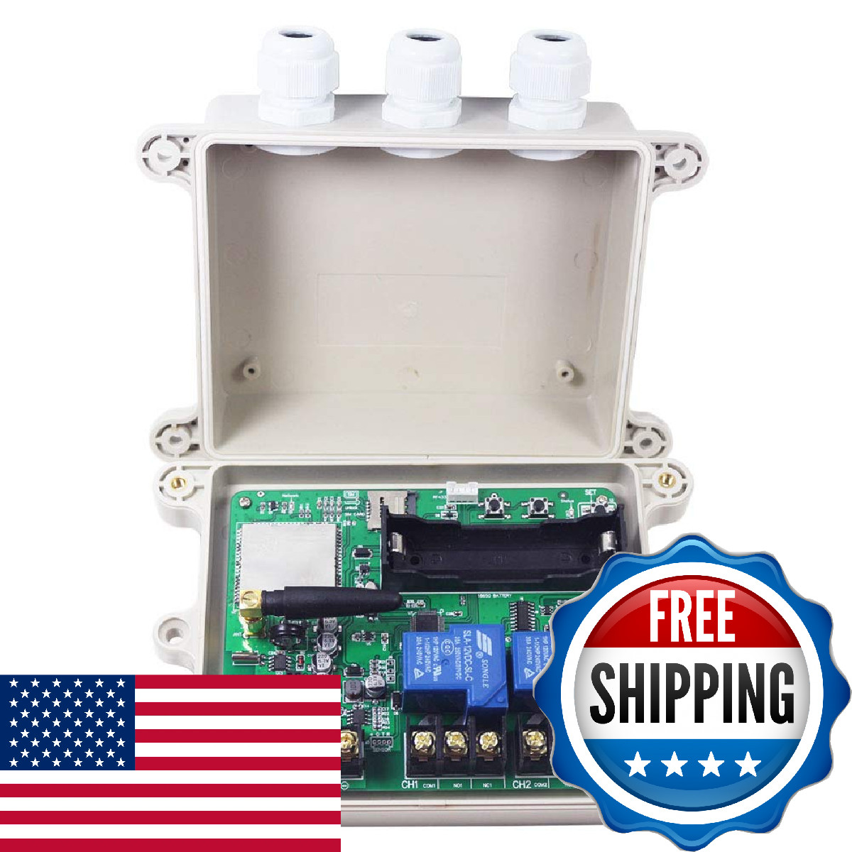 Kiaotime Kt-G3-A Usa 4G Gsm Auto Relay Switch 12V Solenoid Remote Control