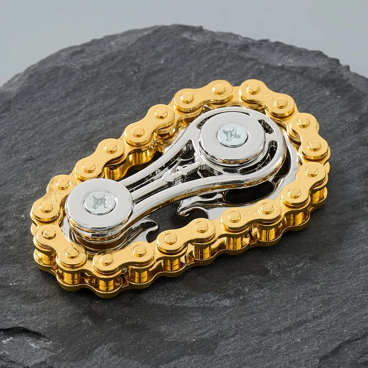 Sprockets Flywheel Fingertip Gyro Fidget Spinner Antistress Anxiety Metal Bike