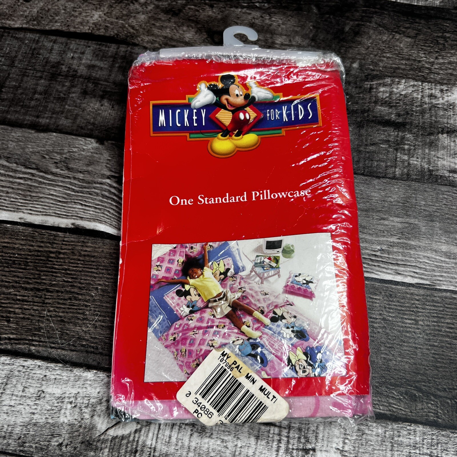 Vintage Disney Mickey for Kids Standard Pillowcase My Pal Minnie 20 x 26" NIP