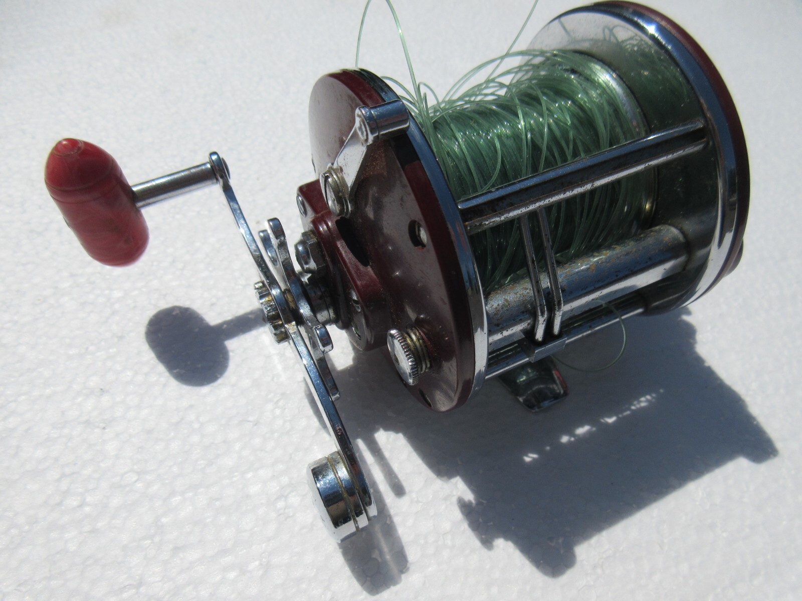 Vintage PENN PEER No. 209 Maroon Deep Sea Fishing Reel