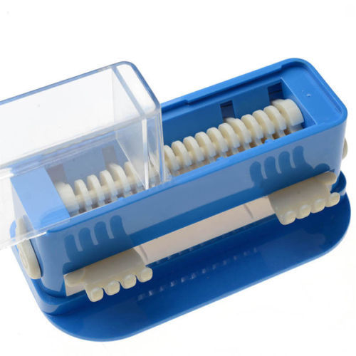 Dental Dispenser Applicator Micro Brush Tips Cotton Roll Dispenser Holder Blue