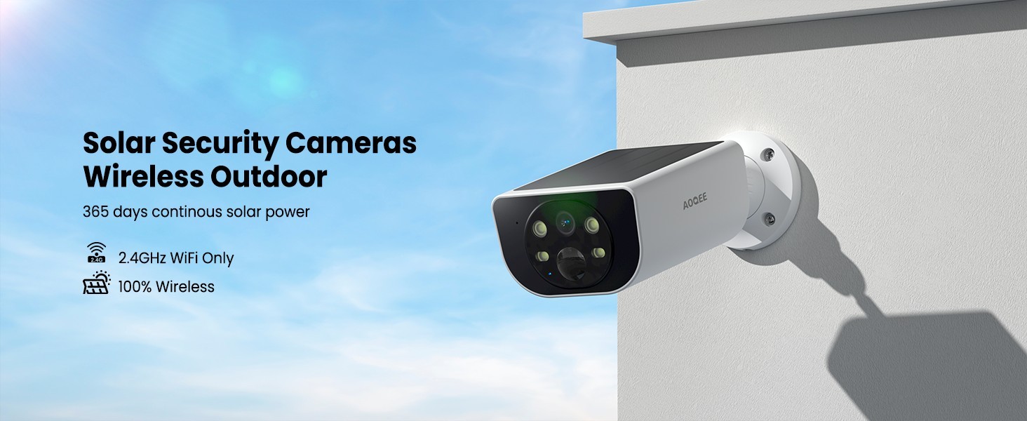 AOQEE Cameras for Home Security-2K Wireless Security Camera Outdoor 4 PK (H3-A2)