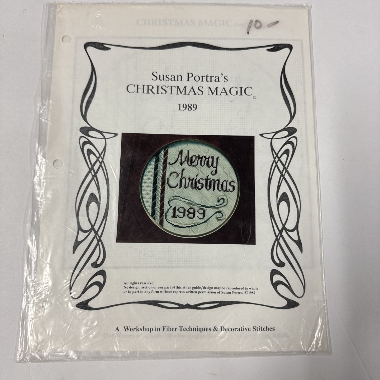 Susan Porta’s Needlework Pattern CHRISTMAS MAGIC 1989-chart Only