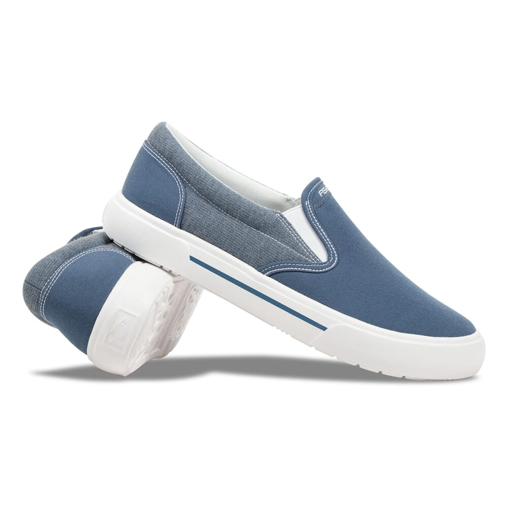 Fishooz Sunbrella Slip-On Shoes Denim/White Breathable: NEW, Genuine, Free Ship
