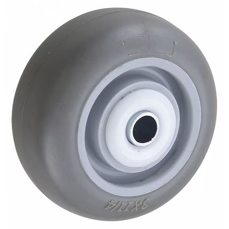 Caster Wheel, 200 Lb. Load Rating, Gray,  400K88