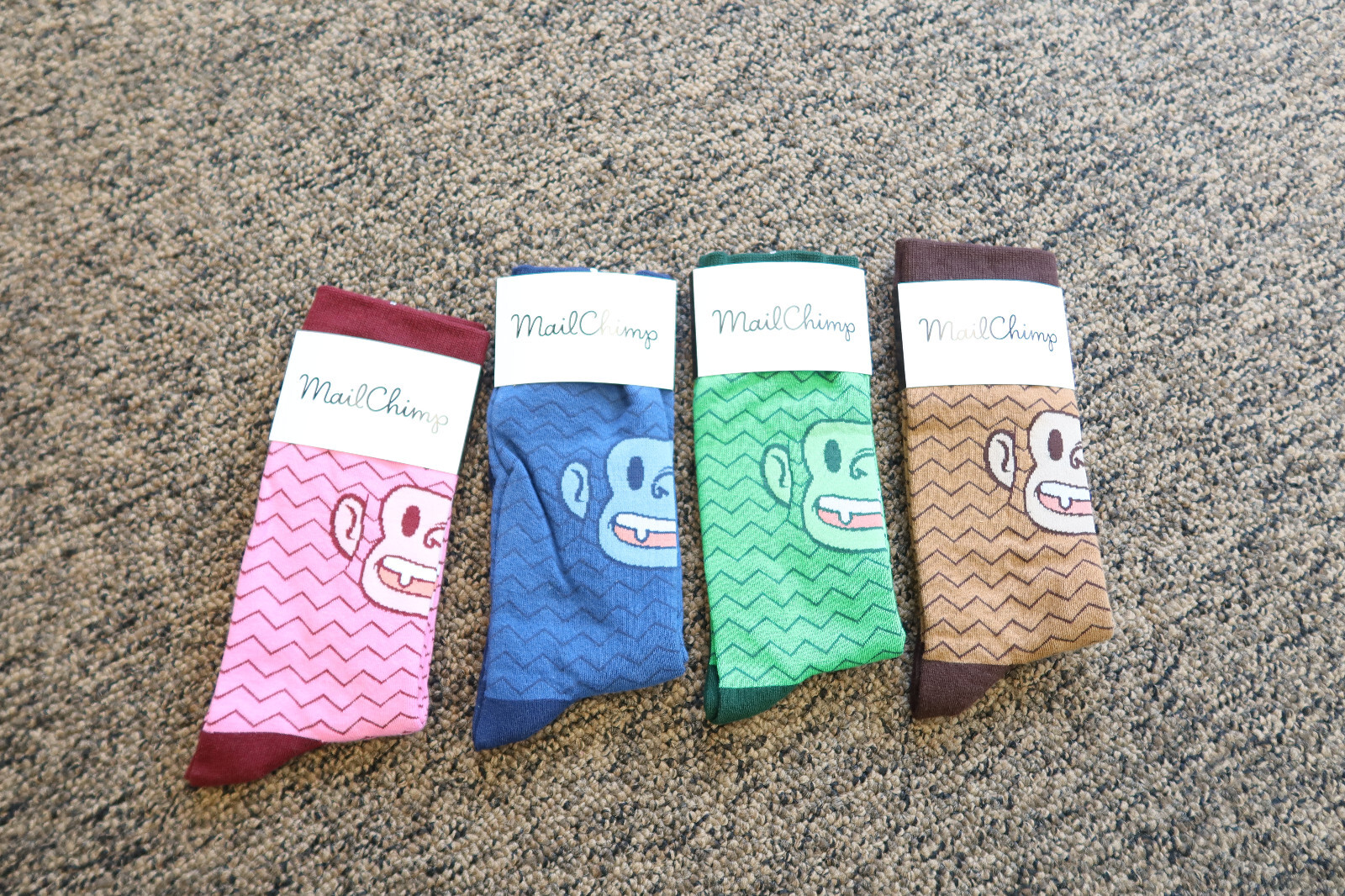 4-count Mailchimp Unisex Socks - Brand New