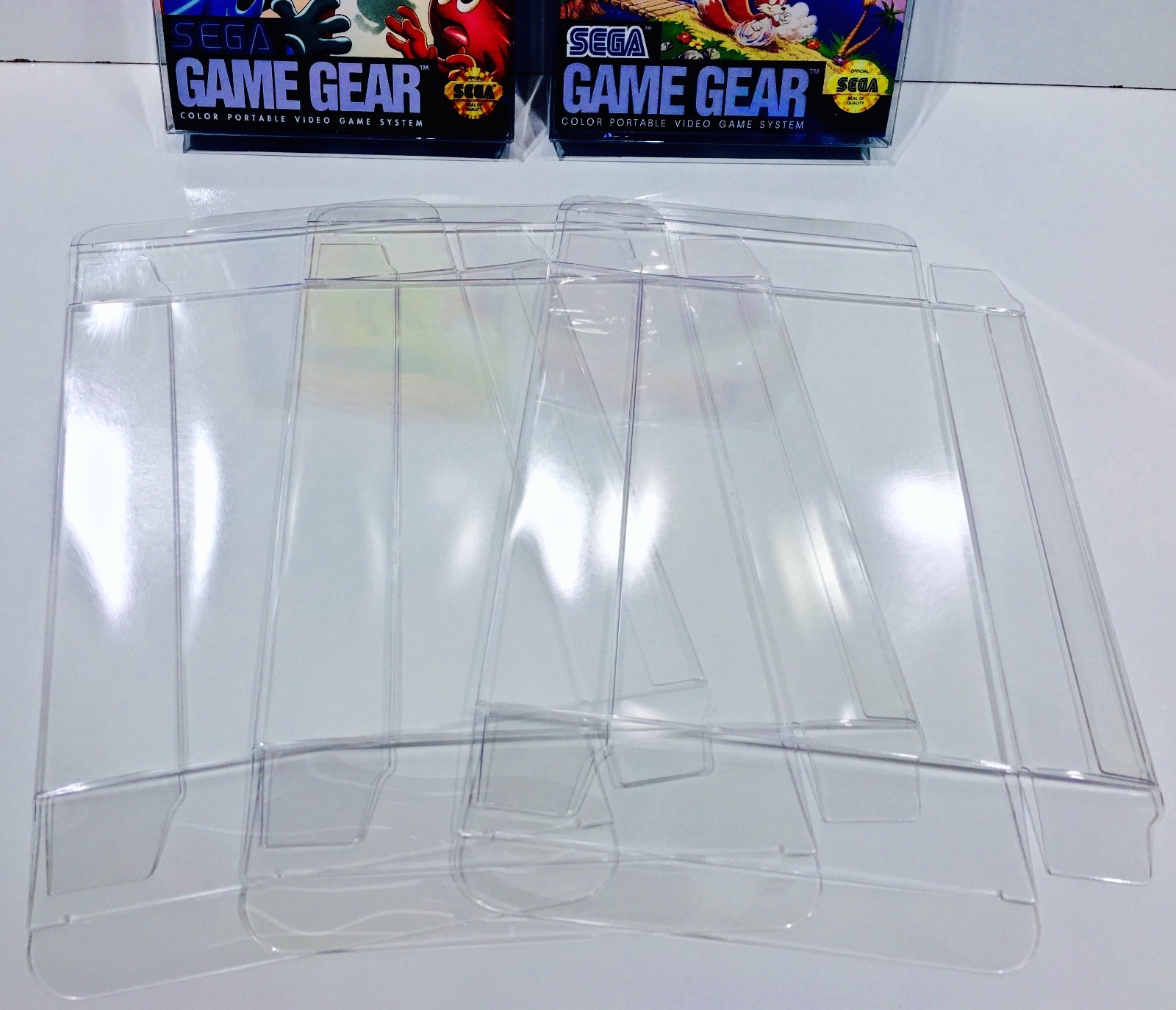 15 Box Protectors For SEGA GAME GEAR Video Games  Clear Acid-Free Display Cases