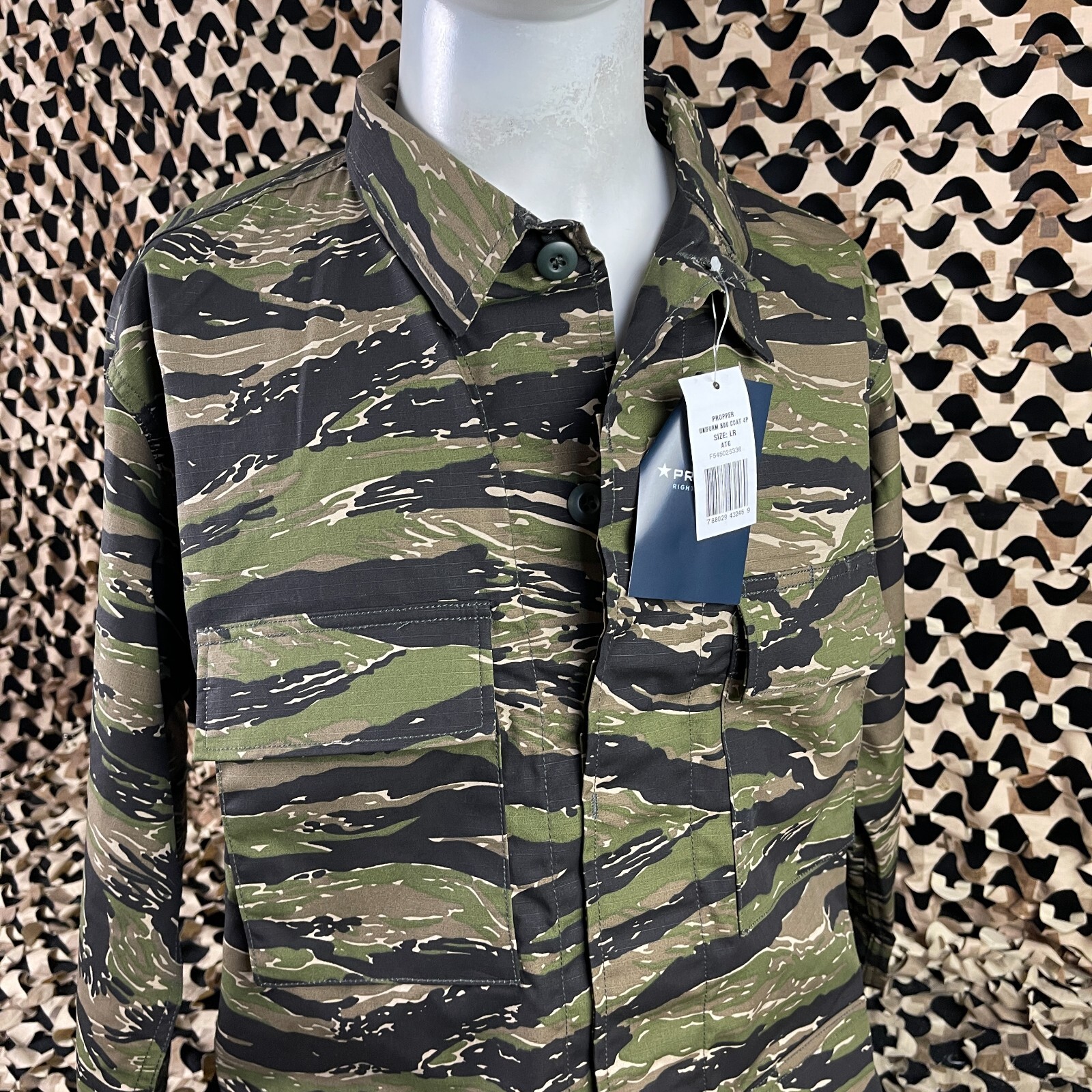 NEW BDU Jacket - Vietnamese Tiger Stripe - X-Small Regular
