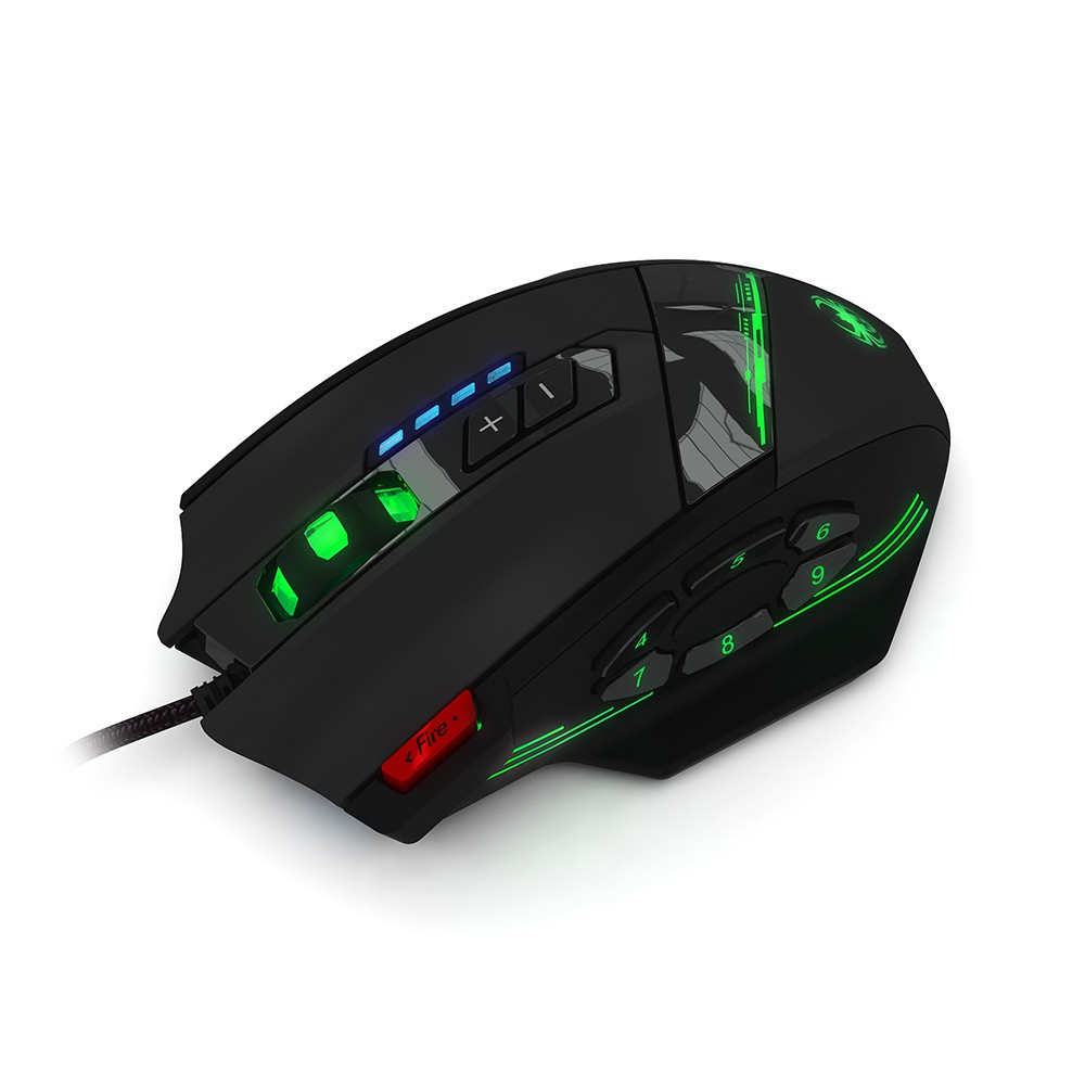 ZELOTES C-12 Wired USB Optical Gaming Mouse 12 Programmable Buttons Compute ASEW