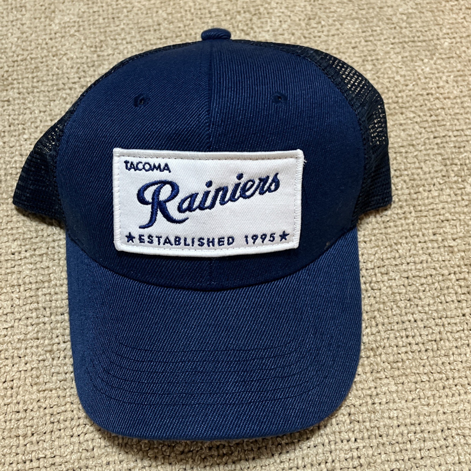 Tacoma Rainiers Blue White Patch Adjustable Hat Minor League Baseball 90’s