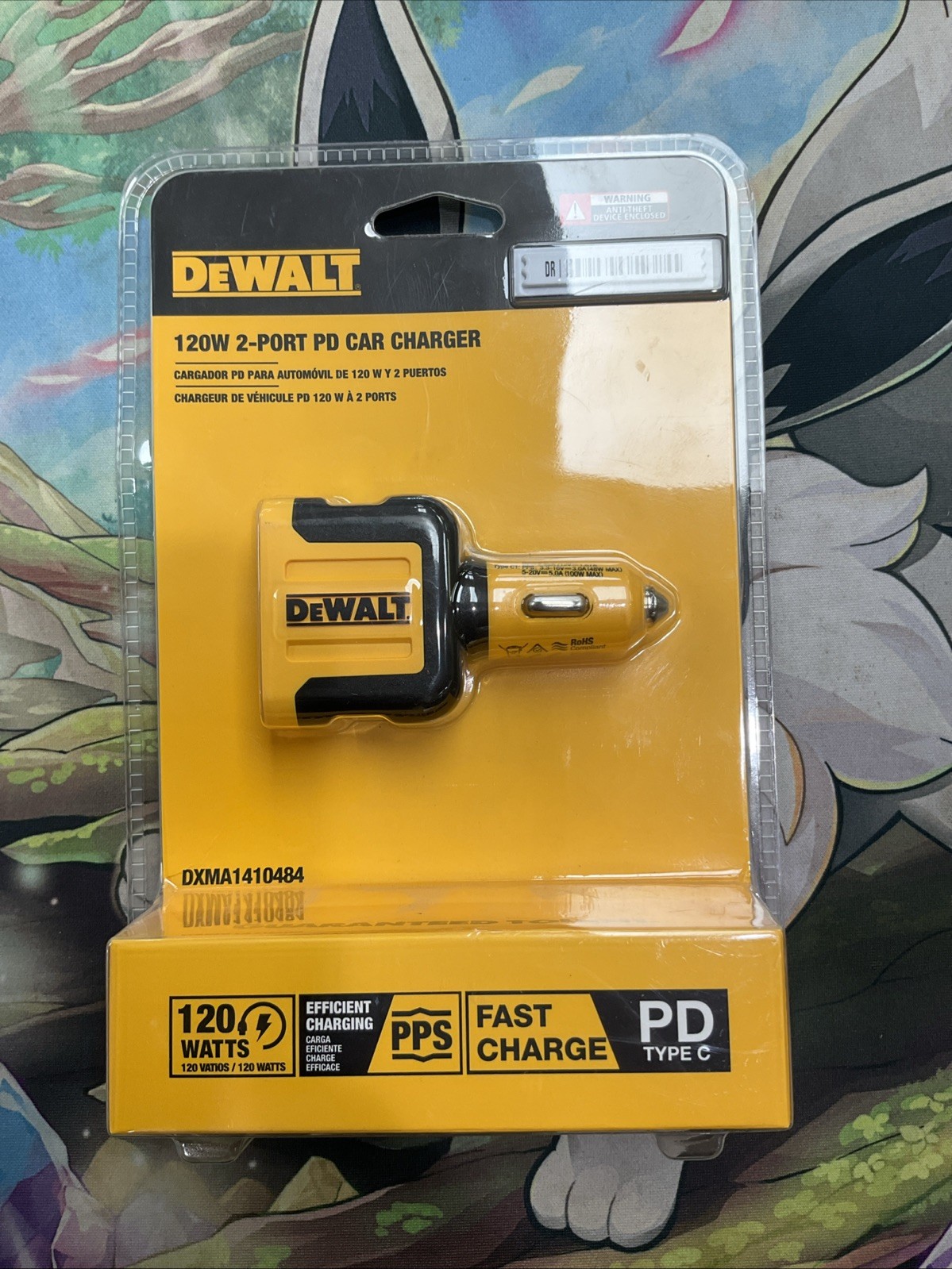 DEWALT 120W 2-Port PPS PD USB C Car Charger 120w Total 100w 20w Fast Charge