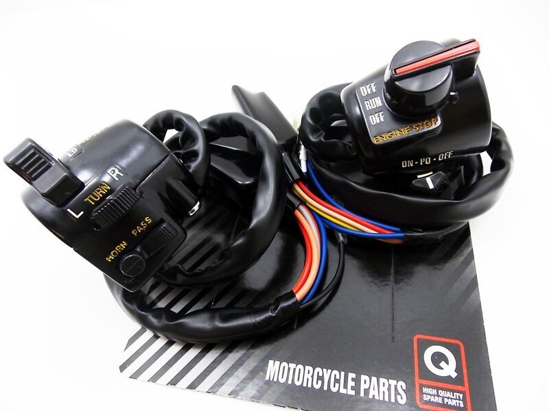 KAWASAKI KZ900 73-75 FORSETI LEFT RIGHT HANDLEBAR SWITCH BLOCK ASSEMBLY SET