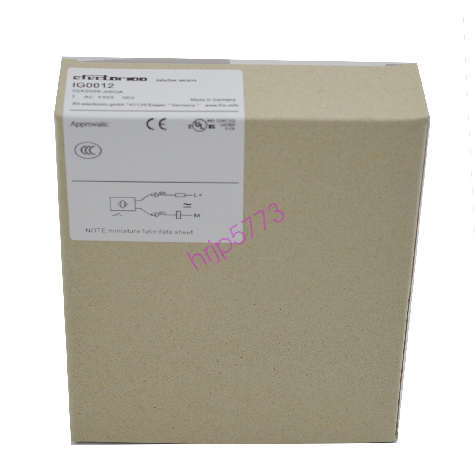 IFM IG0012 IGA2008-ABOA Proximity Sensor New✦KD