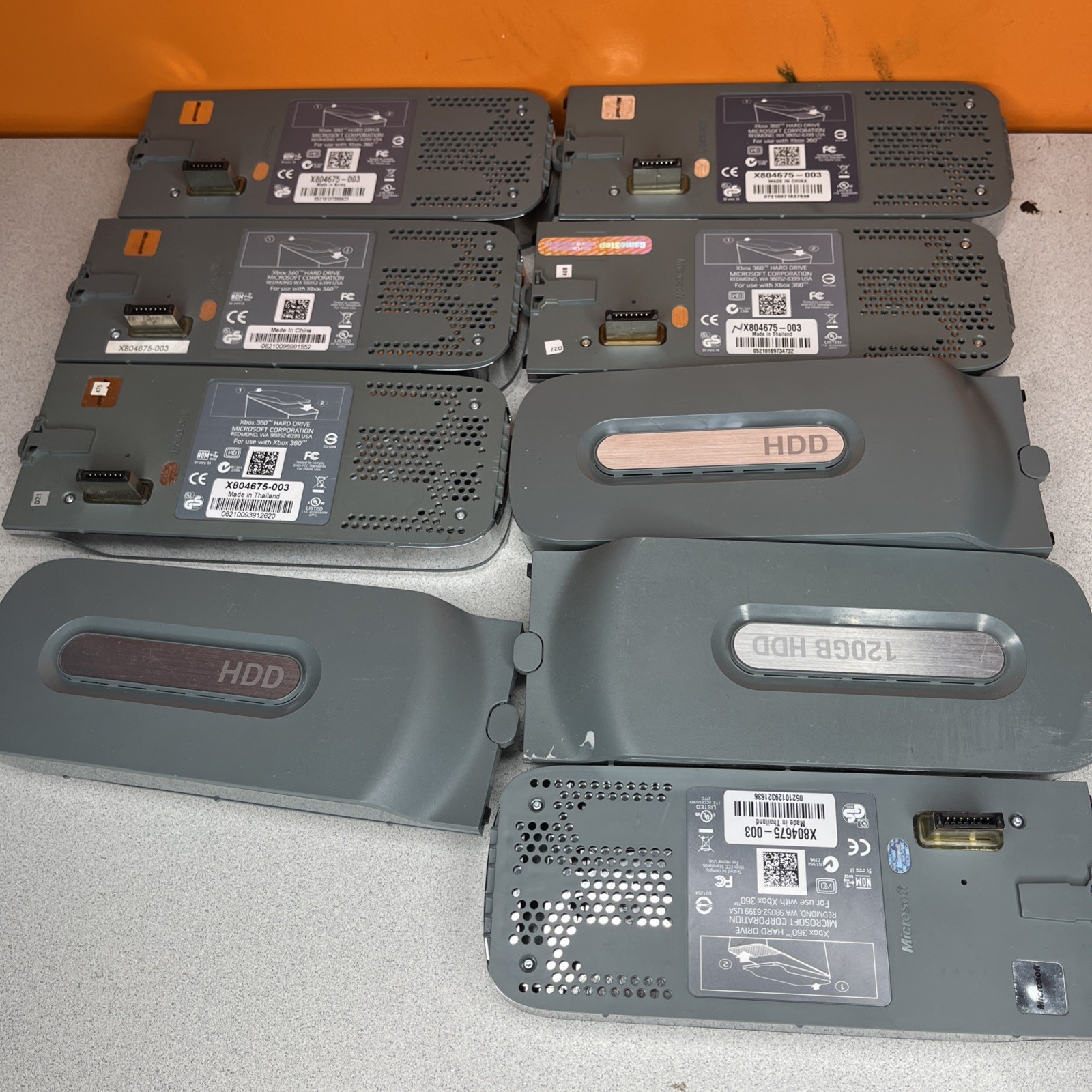 Lot Of 9 Genuine Microsoft Xbox 360 20GB Hard Drives HDD X804675-003 External