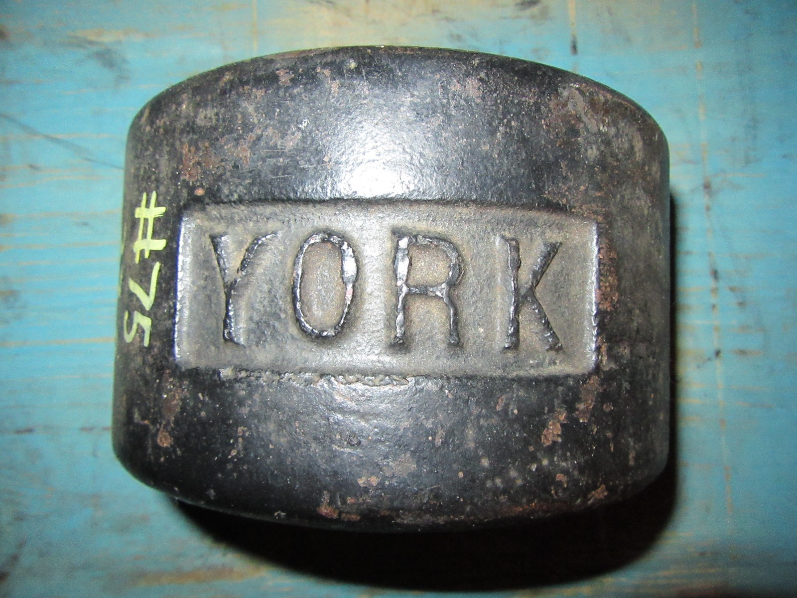 YORK Roundhead Half 75 Pound Blob Grip YORK Side 1st Generation