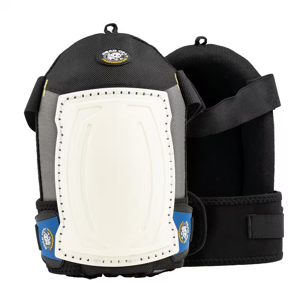 Geldome Swivel Slider Hard Cap Gel Padded Work Knee Pads with Mesh Lining and Ho