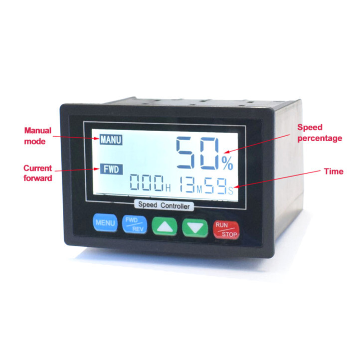 LCD Digital Display PWM DC Motor Speed Controller DC10-55V with Remote Control