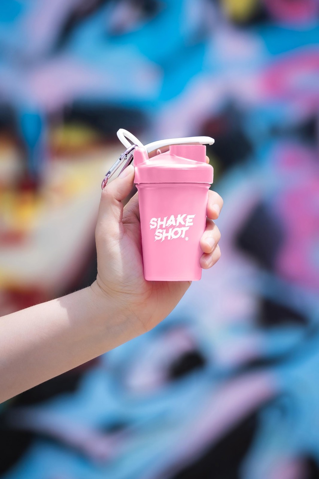 Pink 4oz Mini Shaker Bottle for Pre Workout & Creatine | Clip & Shaker Ball Incl
