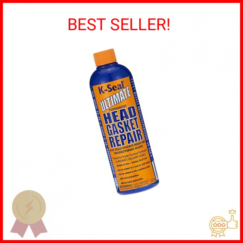 K-Seal ST3501 Pour and Go Head Gasket Sealer, 16oz, Permanent Repair for Blown H