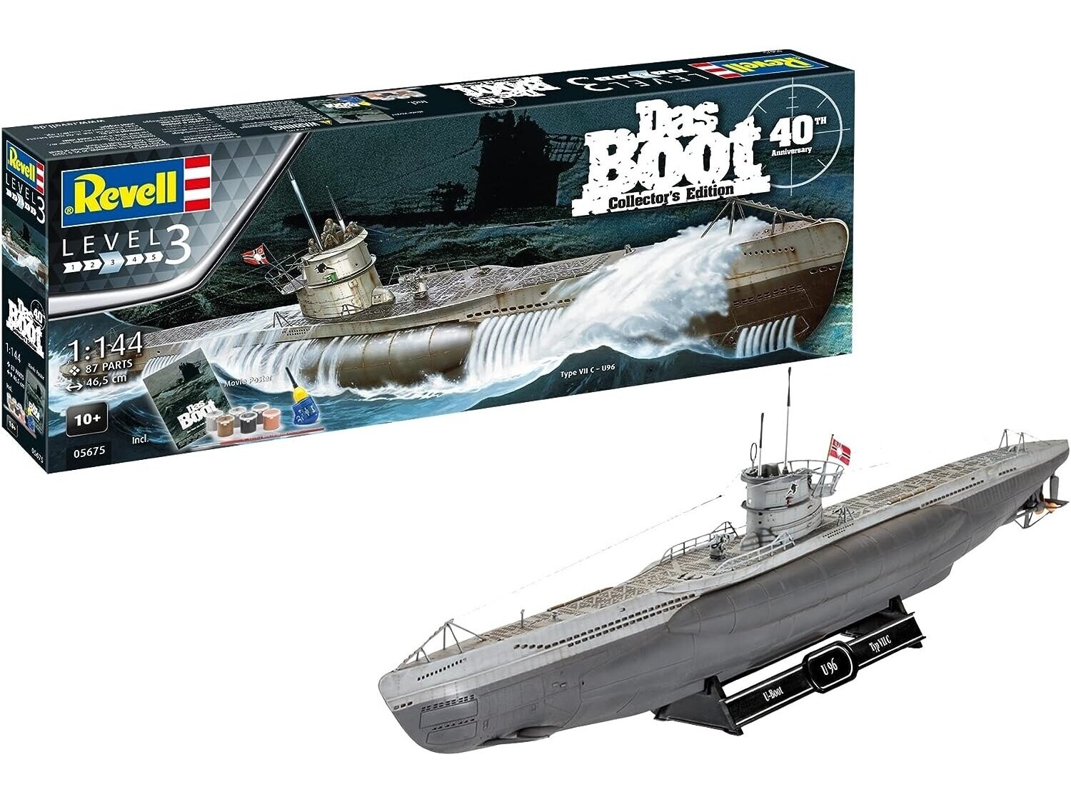 Revell - Das Boot U-Boot Typ VII C Collector'S Edition - 40Th Anniversary Model